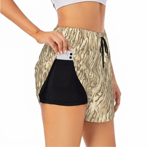 Falda Deportiva para Mujer con Estampado de Camuflaje, Cintura Media, Cordón Ajustable, Bolsillos, Secado Rápido, Tejido de Punto, Spandex y Poliéster - Product Image 3