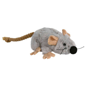 Ratón de Juego de Peluche con Catnip de 7 cm, Juguete Interactivo y de Movimiento para Mascotas - Product Image 1