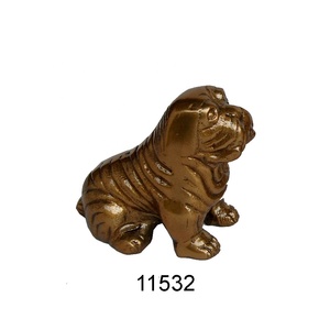 Sculptures de tête de chien de Basset Hound en fonte d'aluminium décorative de mur à la maison avec des finitions antiques - Product Image 4