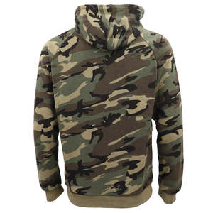 Sudadera con capucha de algodón transpirable para hombre, con estampado de camuflaje, cálida para invierno, 330 GSM, para fitness, deportes, entrenamiento, sudadera básica de mezcla de algodón. - Product Image 2