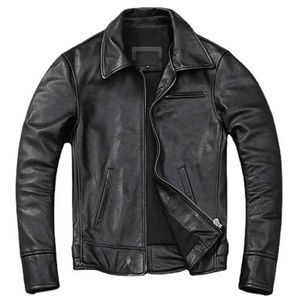 Ropa de Invierno en Oferta, Chaquetas de Motociclista para Hombre, de Cuero Genuino y Lona, Talla Personalizada, Estilo Urbano - Product Image 6