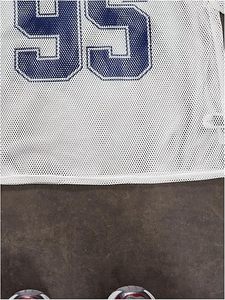 Camiseta Deportiva Blanca de Malla con Bordado del Número 95, Estilo Jersey, Material de Poliéster Ligero, Diseño Duradero - Product Image 3