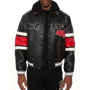 Custom Made Outdoor Best Selling Genuine Cowhide Avirex <b>Jackets</b> Breathable Custom Logo Plus Size <b>Real</b> <b>Leather</b> Avirex <b>Jacket</b> Men - Product Image 3