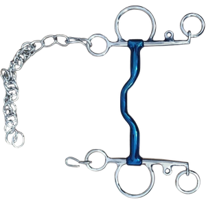 Mors de cheval Pelham en acier inoxydable multi-articulés, flexibles et antirouille, à double action pour un contrôle fluide et une pression uniforme. - Product Image 3