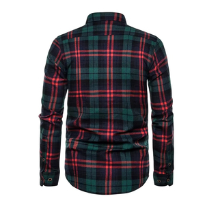 Chemise en flanelle pour homme, coton de qualité supérieure, manches longues, tissu doux et confortable, design à carreaux classique, pour les activités de plein air et les voyages - Product Image 2
