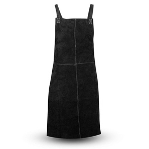 Durable Sleeveless Cotton <b>Leather</b> Industrial Safety <b>Apron</b> Heat and Flame Resistant Fashionable Welding Bib for Welders - Product Image 1