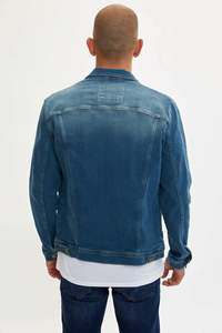 Latest Style Hot Selling Fancy Casual Classic Quick Dry Solid Color Denim <b>Jeans</b> Jacket Top Fashion Men Denim Jackets - Product Image 2
