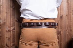 Funda de piel de vaca de calidad profesional, impermeable y resistente, para equipo táctico, cinturón de recarga, bolsa para equipo de caza, cinturón de caza. - Product Image 4