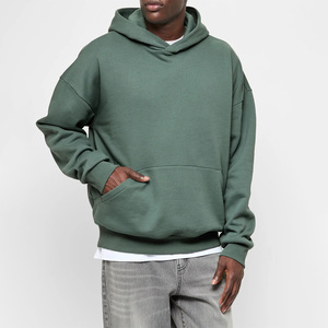 Custom Wholesale 2025 Beige Mens Hoodie Embroidery Printing High Quality Cotton Polyester <b>Fabric</b> for Personalized Bulk Orders - Product Image 1