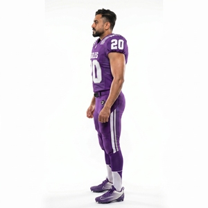 Maillot de football américain personnalisé imprimé, 100 % polyester, col en V, uniforme d'équipe, sans manches, évacuation de l'humidité, pour jeunes et enfants - Product Image 3