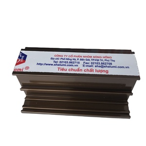 โปรไฟล์อลูมิเนียมสีน้ำตาลบรอนซ์ใช้สำหรับประตูและหน้าต่าง - Product Image 1