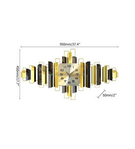 Horloge murale en métal au design de luxe avec finition antique et matériaux de haute qualité pour un look vintage pour la vente en gros en Inde - Product Image 2