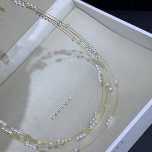 Collar de Perlas de Agua Dulce Akoya para Mujer, Diseño de Cielo Estrellado de Varias Capas, Moda Primavera/Verano, Estilo Coreano, Joyería, Cadena para Clavícula - Product Image 2