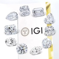 Excelente Diamante Cultivado en Laboratorio, Color E, Claridad VS2, Diamantes Sueltos CVD, Joyería Personalizada con Certificado IGI