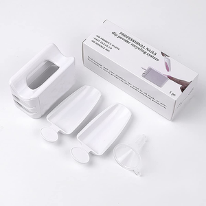 Recyclable Nail Art Powder Tray Plastic Dip Powder Container Makeup Art Storage <b>Box</b> - Product Image 5