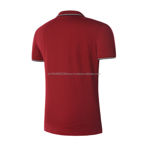 Camiseta Polo Deportiva de Golf Corporativa de Trabajo para Hombre, Uniforme, de Algodón, Poliéster y Elastano, de Secado Rápido, Transpirable, con Bordado Sólido - Product Image 5