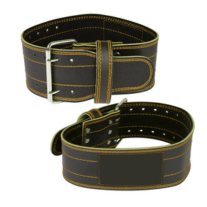 Cheap Priced Cowhide Leather Weight Lifting <b>Belts</b> Unisex Adjustable <b>Elasticity</b> Breathable Non-Slip Custom Logo Printings - Product Image 1