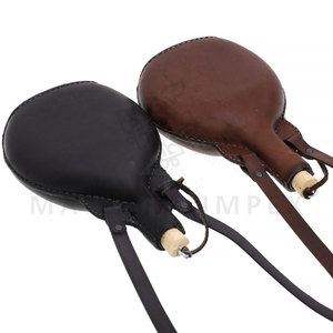 Genuine Cow Leather Medieval Teardrop <b>Water</b> Bottle Leather Teardrop Bottle Renaissance Teardrop <b>Water</b> Flask From Pakistan - Product Image 6