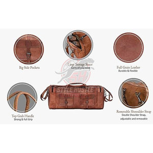 กระเป๋าเดินทางหนังออกแบบเองได้ MOQ ต่ำ หลากหลายสไตล์ แฟชั่นทันสมัย - Product Image 4