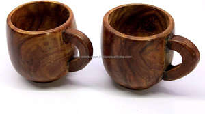 High Quality Handmade Wooden Cup Ceramic <b>Mug</b> for Home Office or Hotel Best Quality Wholesale Supply From Falak World Export - Product Image 6