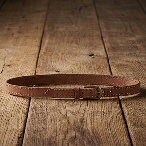 Ceintures en cuir à rivets de style western vintage pour hommes, en cuir de vache véritable, tendance, inspirées du punk, pour jeans en denim - Product Image 3