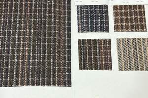 Tela de Tweed de Poliéster Multicolor Ecológica y Orgánica con Rayas, de Doble Cara, con Mezcla de Lana/Poliéster, 300gsm - Product Image 3