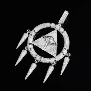 สร้อยคอจี้วงล้อภูมิปัญญาแห่งสหัสวรรษโซ่เกลียวชุบทองขายดีเครื่องประดับแฟชันอินเทรนด์เพชร - Product Image 2