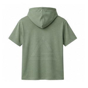 Camisetas Clásicas con Capucha para Hombre, Manga Corta Raglán, Mezcla de Algodón, Cómodas para Entrenamiento, Viajes, Ropa Casual de Verano - Product Image 2