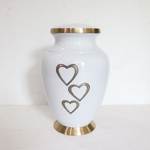 Green Brass Adult cremation Urn with <b>Gold</b> Tree Design Engraved Round Shape Home Decoration Metal Craft for Human Ashes - Product Image 5
