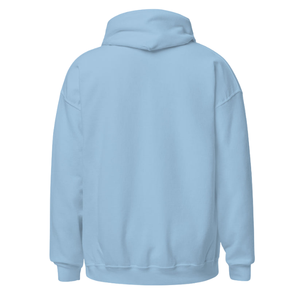 Sweat-shirt à capuche unisexe bleu ciel avec motif brodé circulaire, en molleton, à manches longues, décontracté, vêtement d'hiver - Product Image 3