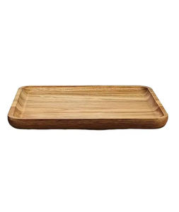 Assiette de service en bois en forme de feuille, design minimaliste fait main, en bois d'acacia massif, style unique, dernier design, Ramadan - Product Image 2