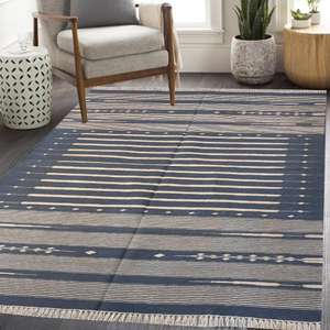 Alfombras ecológicas de algodón de estilo bohemio, conjunto de acento decorativo texturizado colorido para sala de estar o dormitorio, producto 010 - Product Image 1