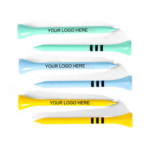 Tees de Golf de Madera Personalizados de Vithas Industry, con Diseño Creativo de Rayas Impresas - Product Image 1