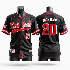 Camiseta de Béisbol para Mujer, Personalizada con Logotipos de Patrocinadores, Manga Corta, 100% Poliéster, Transpirable, que Absorbe la Humedad, Venta al Por Mayor - Product Image 3