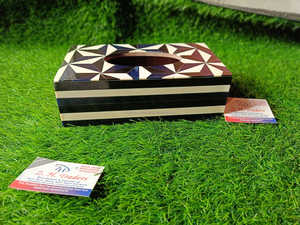 Boîte à mouchoirs en nacre Abnole moderne Boîte à mouchoirs pour la maison Cuisine ou restaurant Accessoire de table à manger et vadrouille en bois Boîtes à mouchoirs - Product Image 4