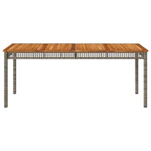 Table de jardin d'extérieur grise et marron - Product Image 4