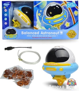 Juguete de Equilibrio Astronauta, Monociclo Eléctrico de Una Rueda, Coche de Pista DIY para Niños, Plástico, Escala 1:10, para Principiantes, Cable USB - Product Image 1