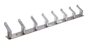 8 Pin Premium Modern Wall Mounted Hook Rack Stainless Steel Coat Towel <b>Hanger</b> Heavy Duty Organizer for Bathroom Bedroom Entryway - Product Image 3