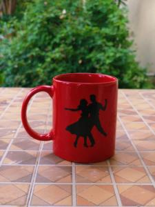 Golden print ceramic mug multicolor - Product Image 4