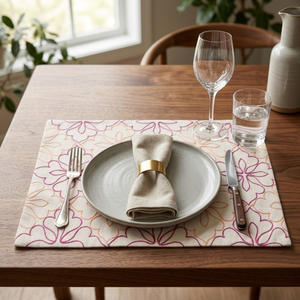 Natural Cotton Table Mat Eco Friendly Reusable Dining <b>Placemat</b> | Durable Washable Kitchen Home Restaurant Wholesale Supply Mats - Product Image 2
