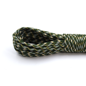 Military Green Camo 4mm Paracord Rope 550 Type Nylon Utility <b>Cord</b> for Camping, Survival, Craft and DIY Use - Product Image 3