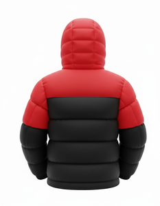 High Quality Men's Premium Solid Zip Hooded Oversize Puffer Jacket Winter <b>Warm</b> Custom Quilted <b>Waterproof</b> Streetwear - Product Image 2