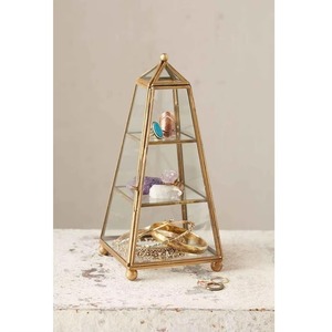 กล่องเครื่องประดับแก้วโลหะทำมือ กล่องเก็บของวินเทจ กล่องใส่เครื่องประดับแก้วพรีเมียม กรอบโลหะ กล่องตกแต่ง - Product Image 6