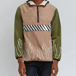 Men's Sports Casual <b>Windbreaker</b> Jacket for Fall Waterproof Windproof Stand Collar Front Logo Finished ODM for - Product Image 4