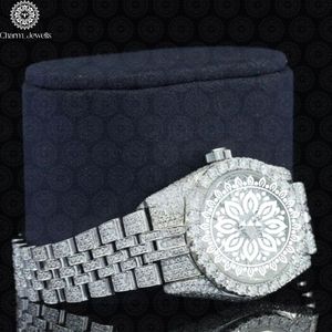 Montre de luxe pour homme Charm Jewells, bracelet en acier inoxydable, boîtier de 40 mm, cadran analogique, cristal saphir, mouvement mécanique, 10 bars d'étanchéité - Product Image 2