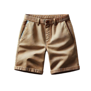 กางเกงยีนส์ขาสั้นผ้าแคนวาสสีเข้มสำหรับผู้ชาย ขายส่ง เป็นมิตรกับสิ่งแวดล้อม เหมาะสำหรับออกกำลังกาย วิ่ง แฟชั่นสตรีทแวร์ สวมใส่สบาย ระบายอากาศได้ดี - Product Image 1