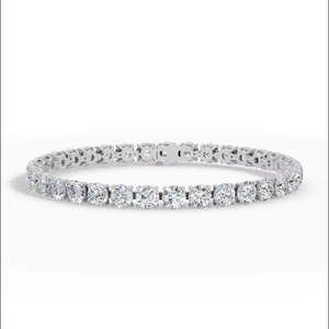 Luxury 14K Gold Lab Grown Diamond Tennis <b>Bracelet</b> | Round Four Prong Link 7 Inch | IGI Certified Elegant Gift Women's Jewelry - Product Image 3