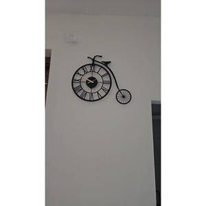 Walnut Wood <b>Large</b> Wall <b>Clock</b> 50cm | Handcrafted Contemporary Statement Piece Wholesale - Product Image 2