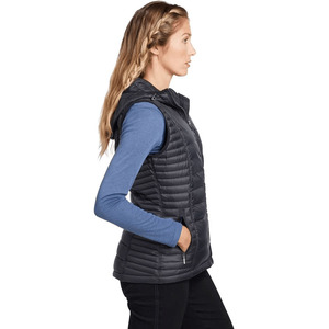 Veste d'hiver épaisse imperméable de haute qualité OEM ODM, veste personnalisée, gilet matelassé vert pour femmes - Product Image 5