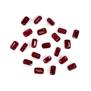 Rubis naturels non traités du Mozambique, octogones calibrés 3x5mm, pierres précieuses de rubis naturelles facettées pour la fabrication de bijoux, prêtes à l'emploi - Product Image 5